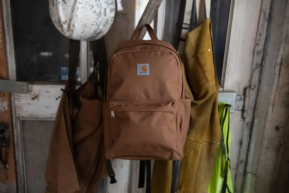 Carhartt 21L Classic Laptop Daypack, Durable Water-Resistant Pack with Laptop Sleeve,Grey