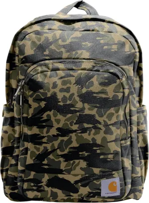 Carhartt 25L Classic Backpack, Durable Water-Resistant Pack W/ 15" Laptop Sleeve and Multiple Organizational Compartments, Blind Duck Camo, PFAS Free
