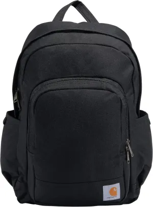 Carhartt 25L Classic Backpack, Durable Water-Resistant Pack with Laptop Sleeve, Black, Contains PFAS