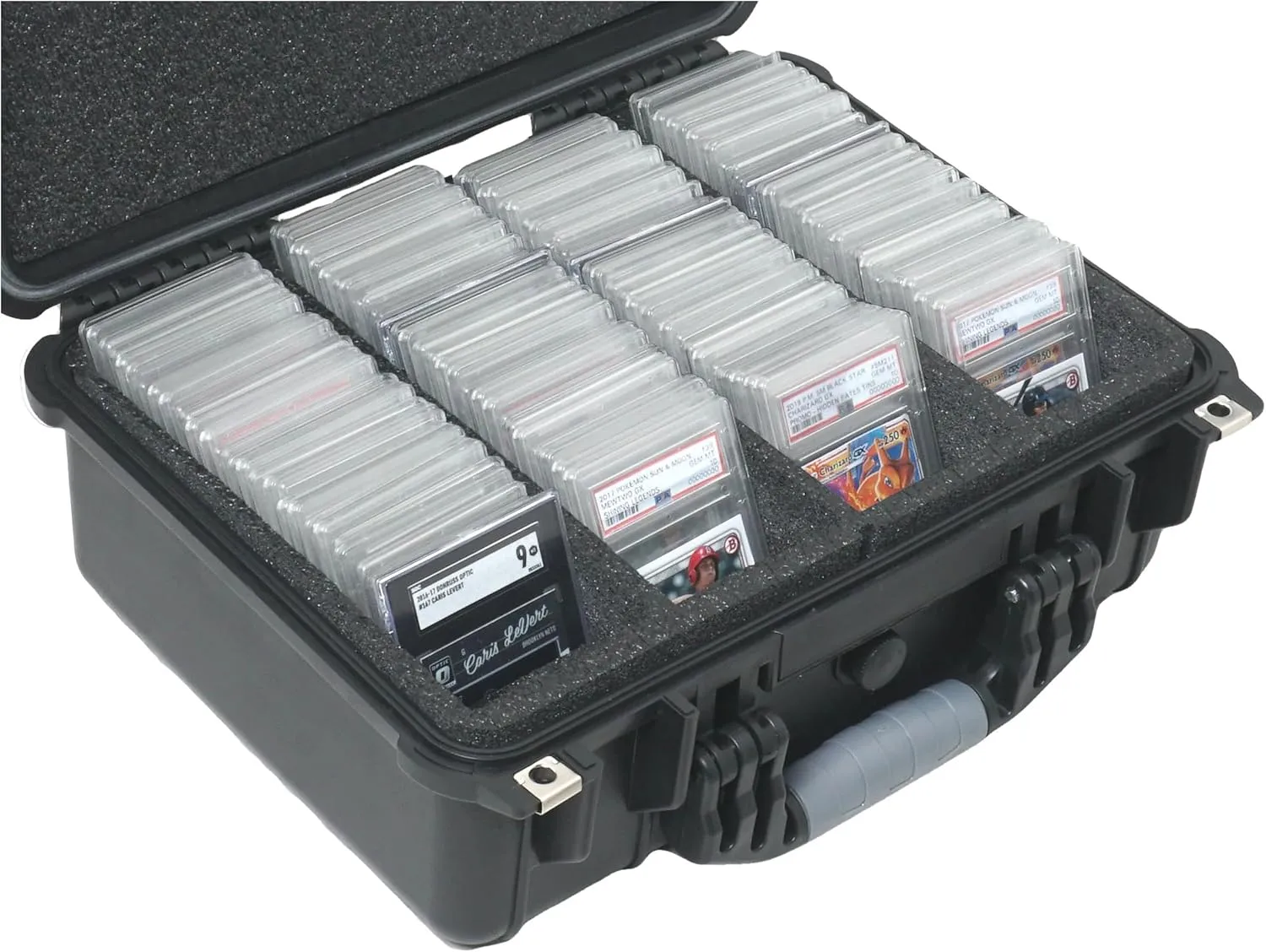 Case Club 166 Graded Card Slab Carrying Case Fits PSA BGS FGS & SGC- fits Trading Monster, MTG, Baseball, Basketball, Football Cards, Sports- Travel Holder for Slabs Sleeves & Loose Cards