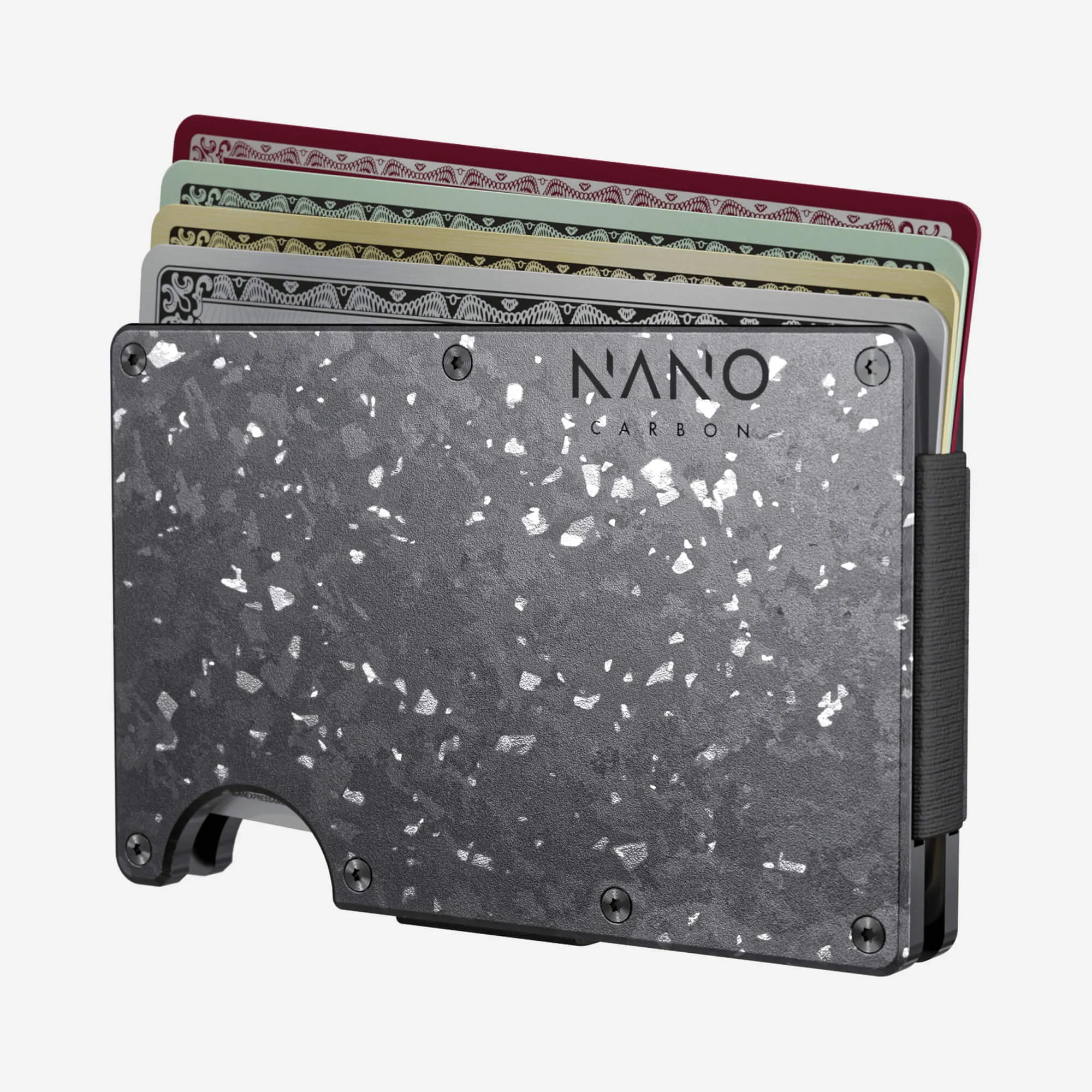 Cash Strap Wallet (Nero/Argento)