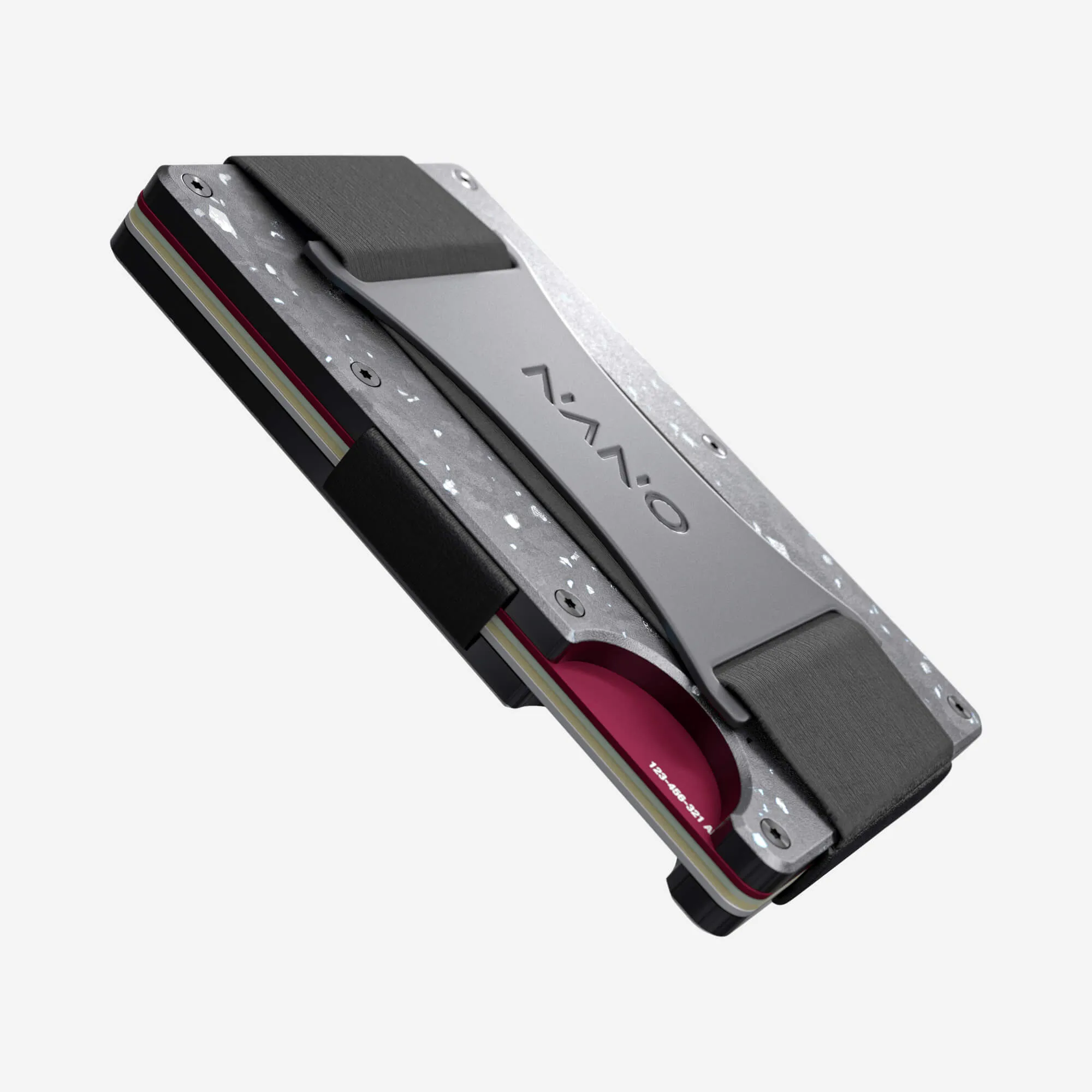 Cash Strap Wallet (Nero/Argento)