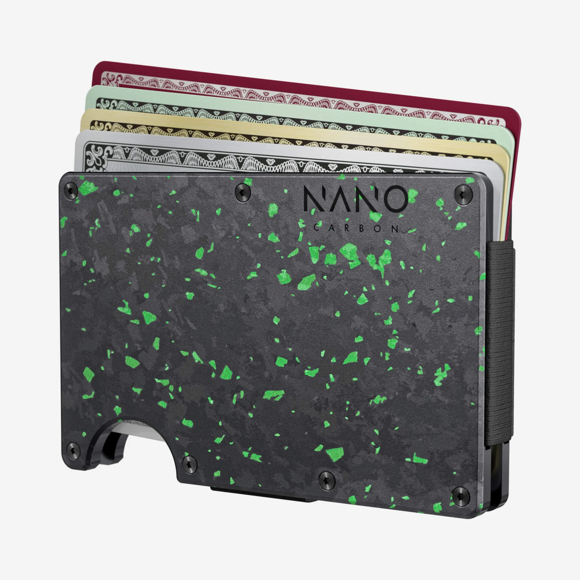 Cash Strap Wallet (Nero/Verde)