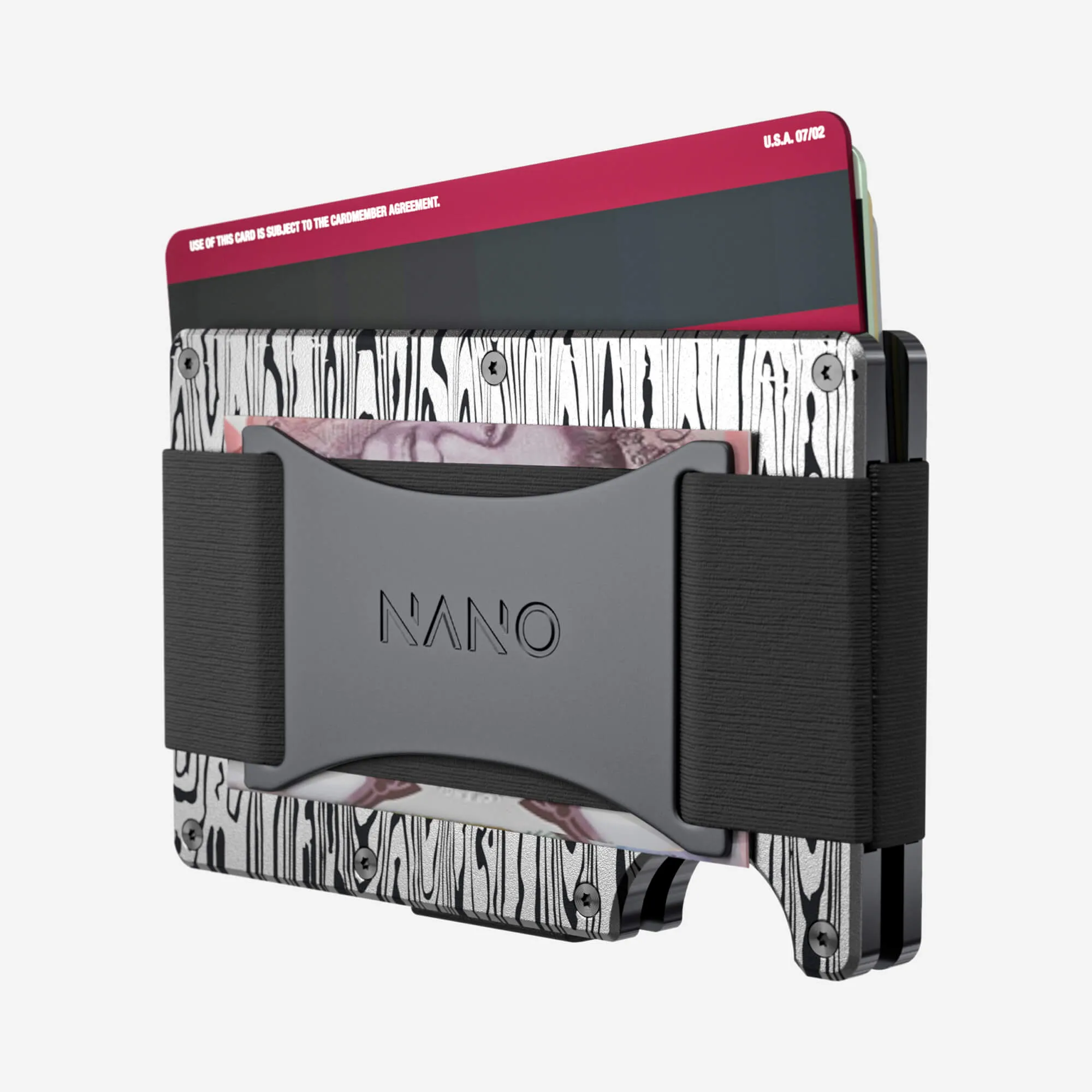 Cash Strap Wallet (Platinum Silver)