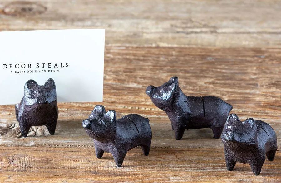 Cast Iron Place Card Holders, Pick Your Style