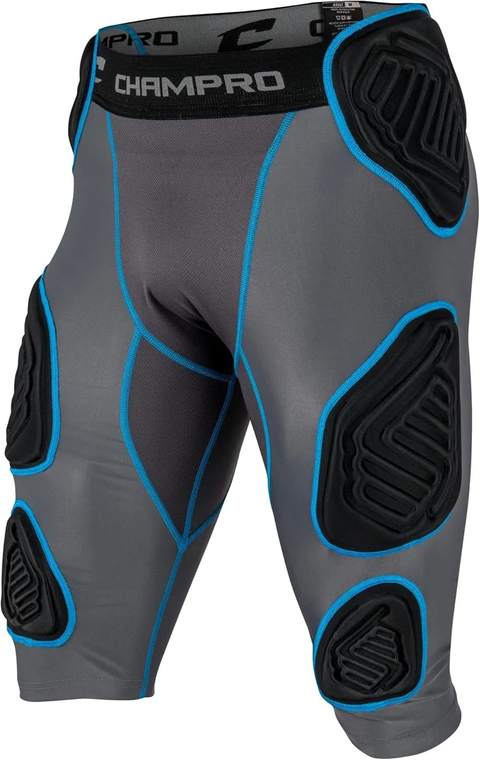 CHAMPRO Bull Rush 7-Pad Integrated Girdle