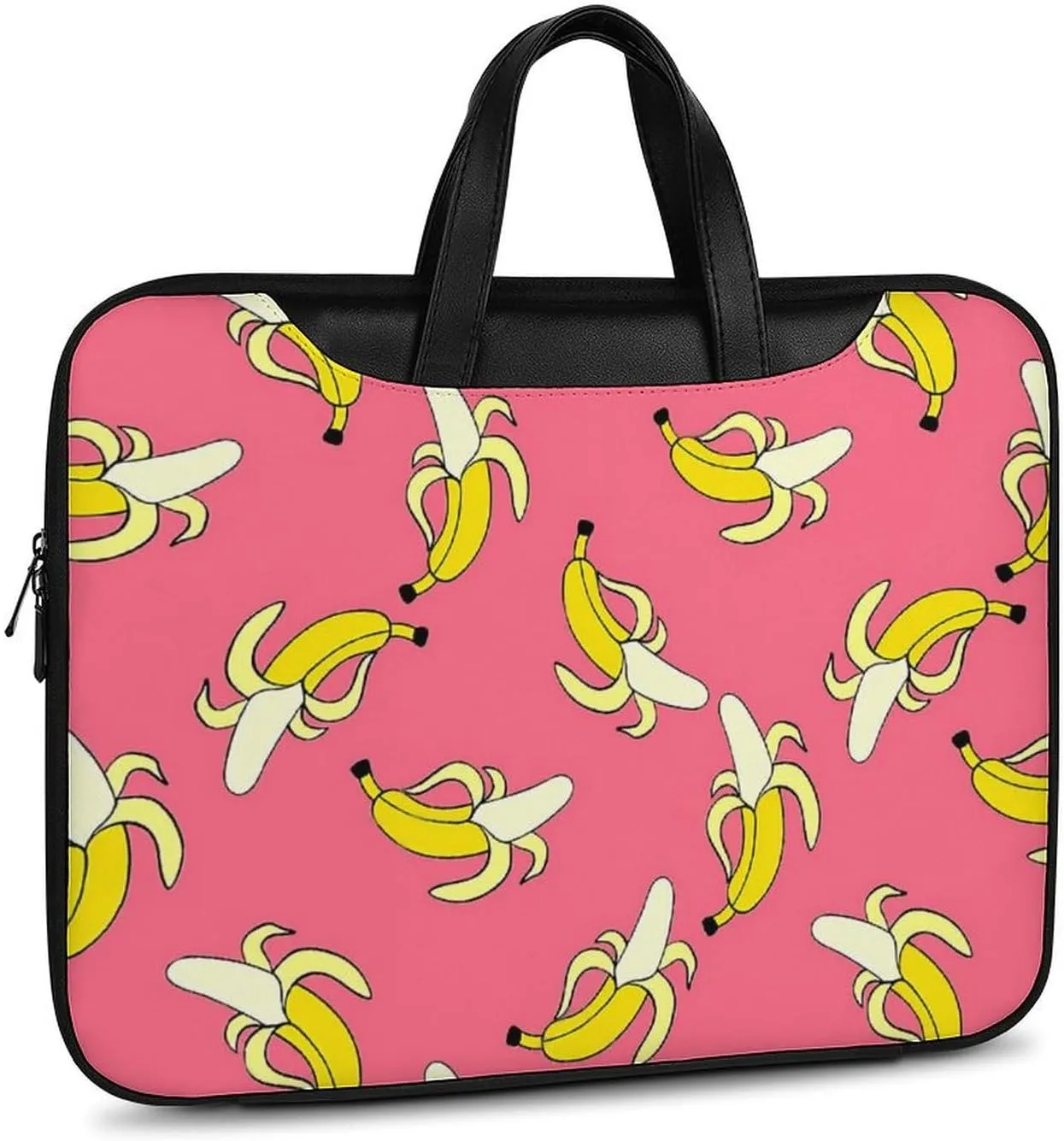Cherry Blossom Branch Leather Computer Bag with Multiple Sizes to Choose From, Convenient to Carry