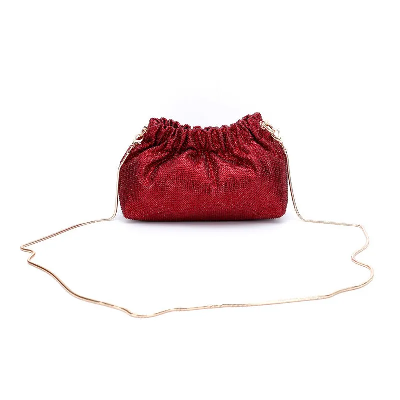Chic Crystal Potli Red