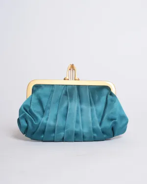 Christian Louboutin Loubi Croissant Satin Clutch
