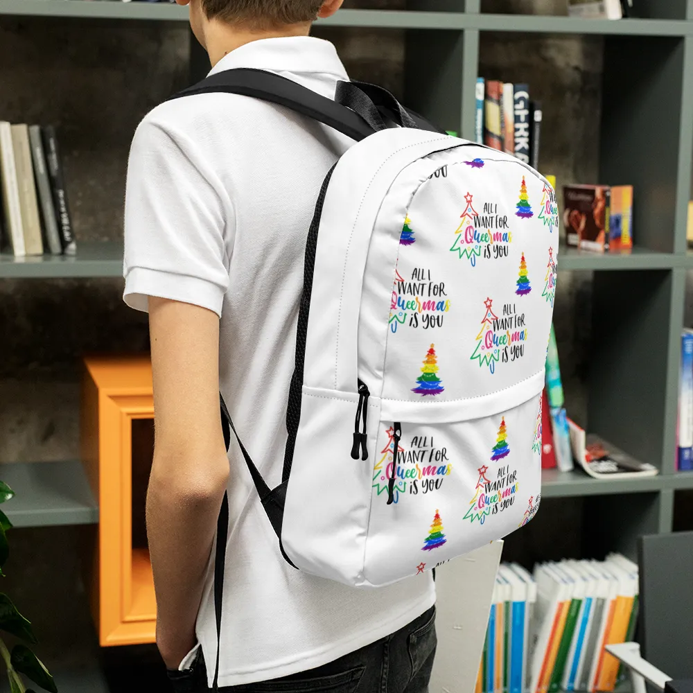 Christmas LGBTQ Water Resistant Backpack