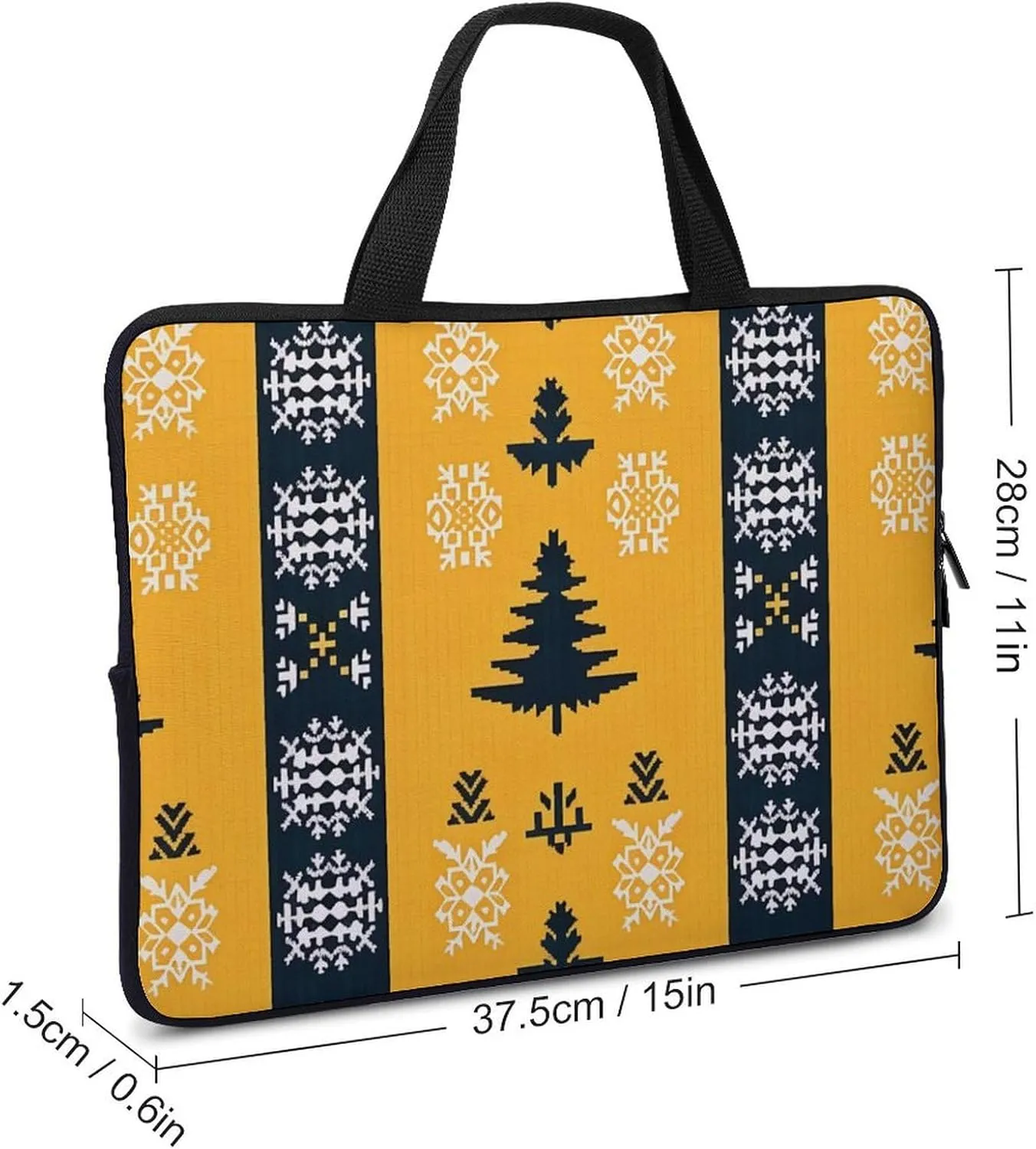 Christmas Tree Laptop Bag Water-resistant Laptop Sleeve Handle Notebook Computer Case Briefcase