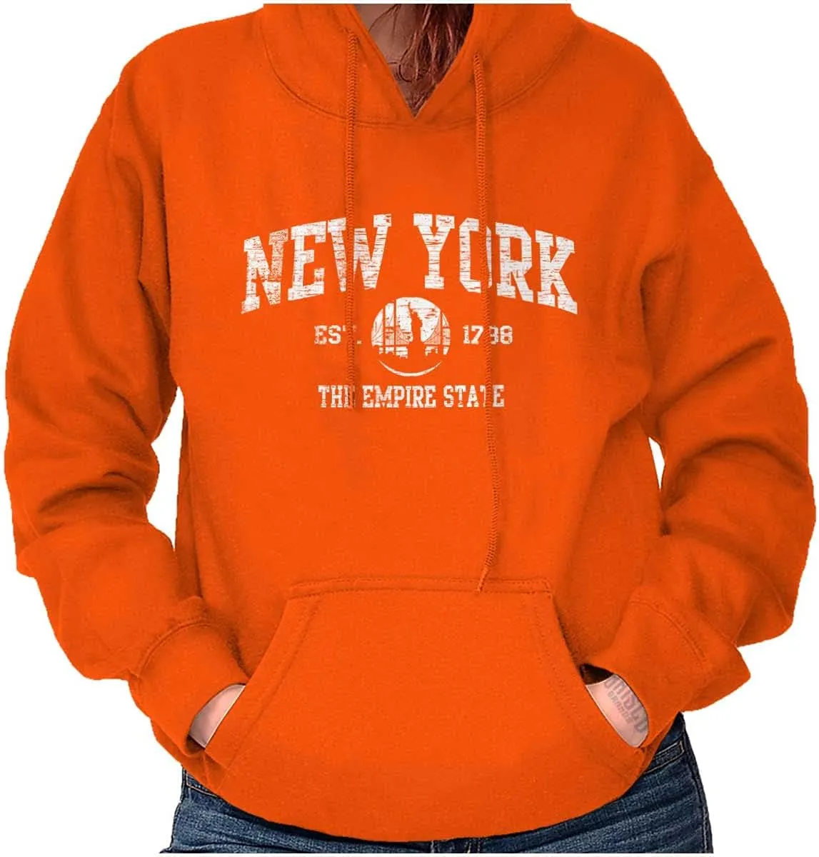 Classic Teaze New York NYC Empire Statue of Liberty Hoodie Sweatshirt Women Men