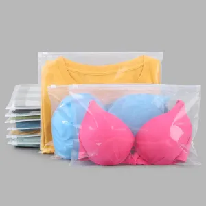 Clear Swimsuit Bags, Plastic Clothing Bags for Bikini, Swimwear, Bathing Suit Storage, T Shirt Packaging, 12x8 inch, Pack of 25, Waterproof, 3 Mil
