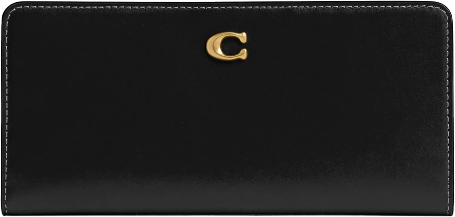 Coach Women's Essential Slim Wallet Bi-Fold, (New) Black, One Size