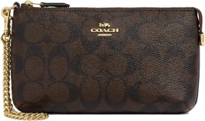 Coach Women's Signature Large Wristlet W Chain