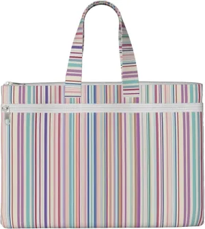 Color Stripes. Canvas Document Bag A4 File Organizer for School Supplies and Study