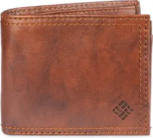 Columbia Men's Everyday Bifold Wallet-Multiple Card Slots, Id Window