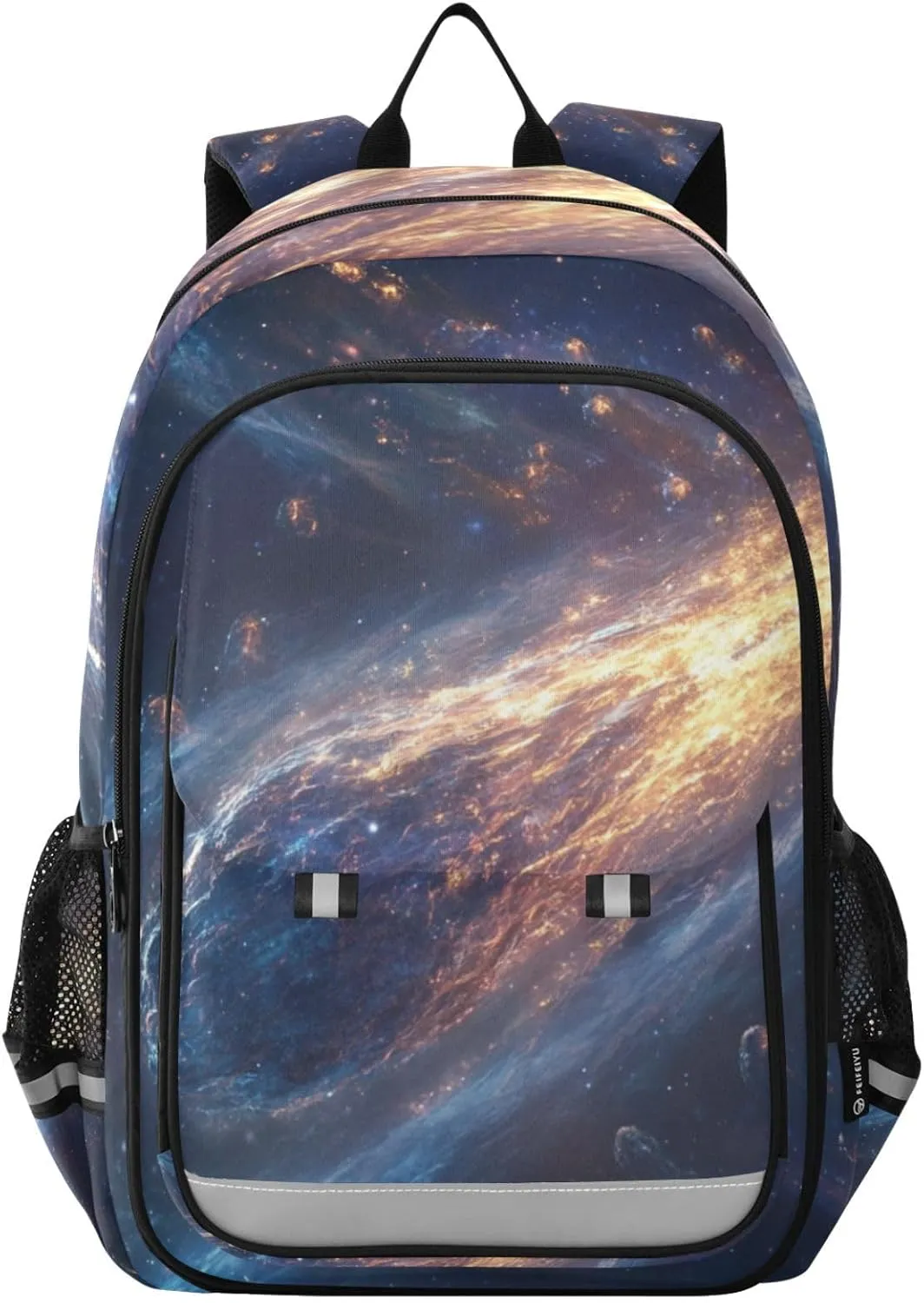 Cometary Meteorite Backpack for Boys Girls Elementary School Bag Kids Bookbag Travel Rucksack With Reflective Stripes