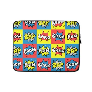 Comic Colorful Bubbles Laptop Sleeve