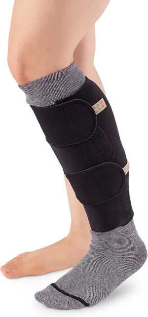 COMPREFLEX 30-40 mmHg Below Knee (NO Boot) Low Stretch Black, by BiaCare (Small/Regular, Black)