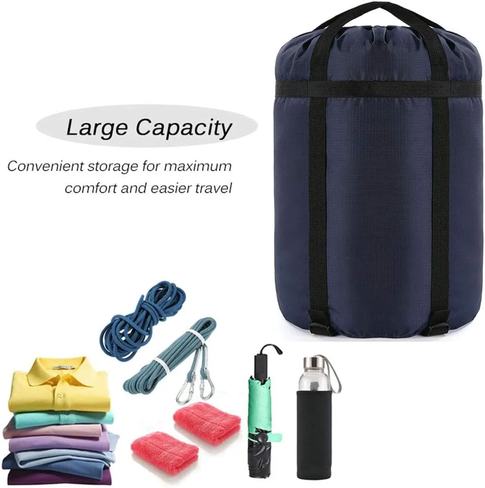 Compression Stuff Sack, 24L/36L/46L Sleeping Bags Storage Stuff Sack Organizer Waterproof Camping Hiking Backpacking Bag for Travel - Great Sleeping Bags Clothes Camping