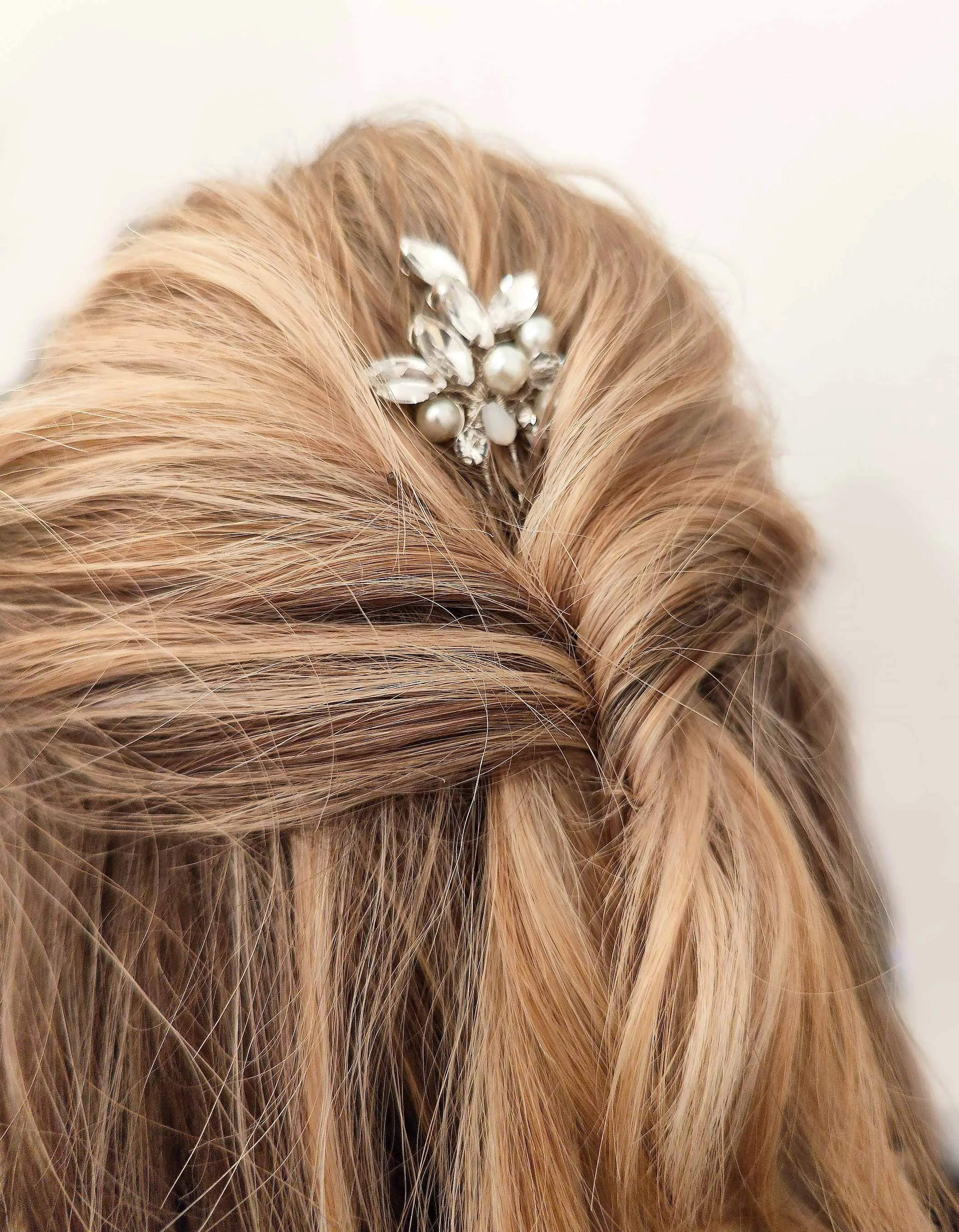 CONSTANT LOVE BRAUT Haarschmuck 2 Haarnadeln mit Steinchen und Glitzersteinen