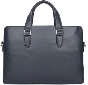 Convertible Leather Tote to Messenger Bag Mens Work Satchel 14 Inch Laptop Shoulder Bag Travel Friendly Design