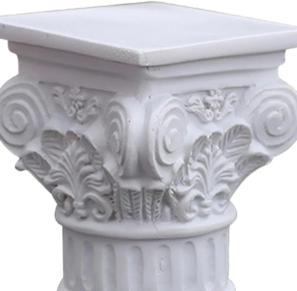 Creative Roman Pillar Greek Column Statue Pedestal Stand Figurine Sculpture Wedding Indoor Dinning Room Scenery Layout Decoration, S Square
