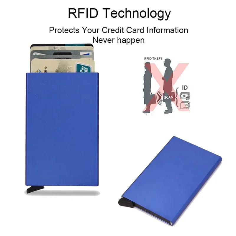 Credit Card Holder Thin Slim Metal