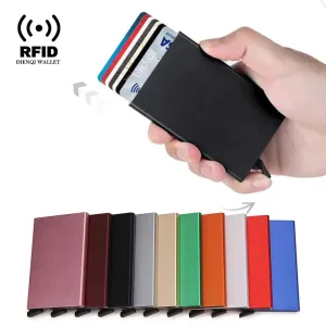 Credit Card Holder Thin Slim Metal
