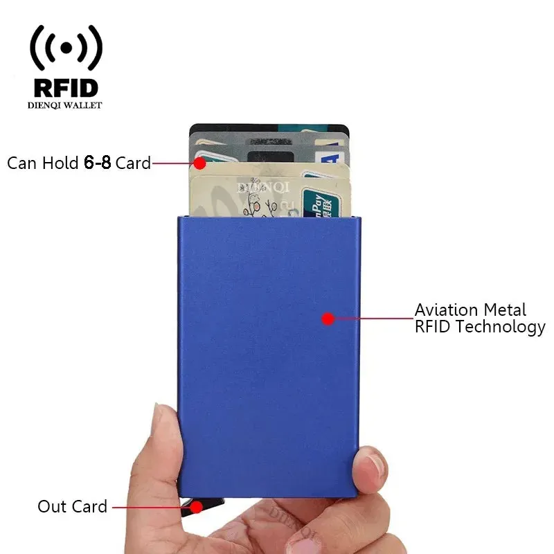 Credit Card Holder Thin Slim Metal