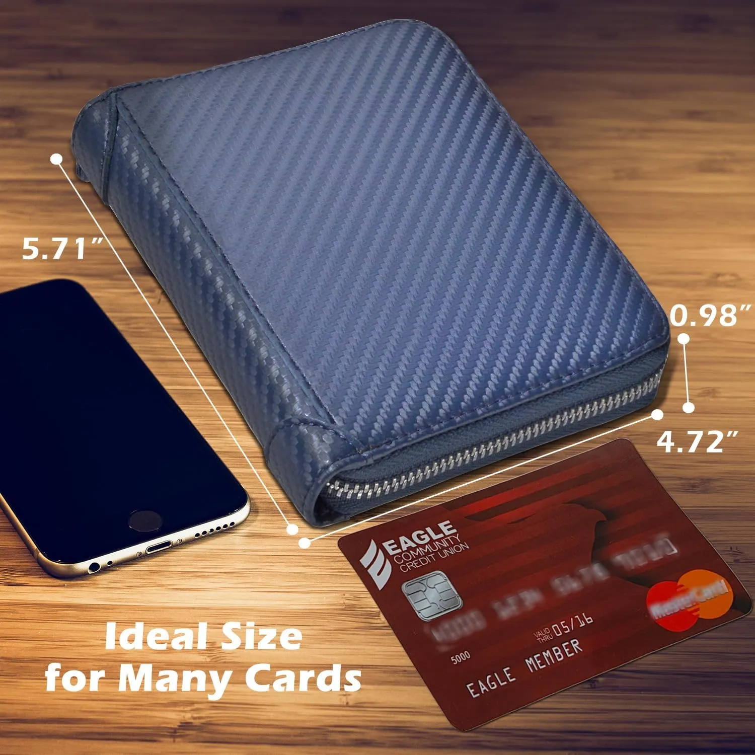 Credit Card Holder Wallet Large Leather Passport Case 42 Card Slots
