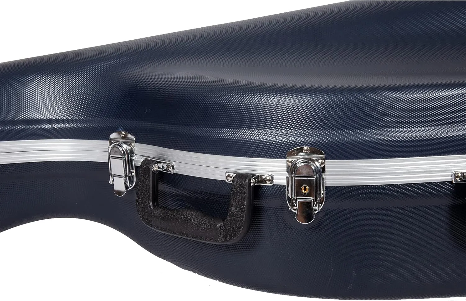 Crossrock Commuter ABS Cello Case for 4/4 & 3/4 | Matte Blue Diamond Shell, Wheels & Backpack Straps – Lightweight Case for Daily Rehearsal & Travel
