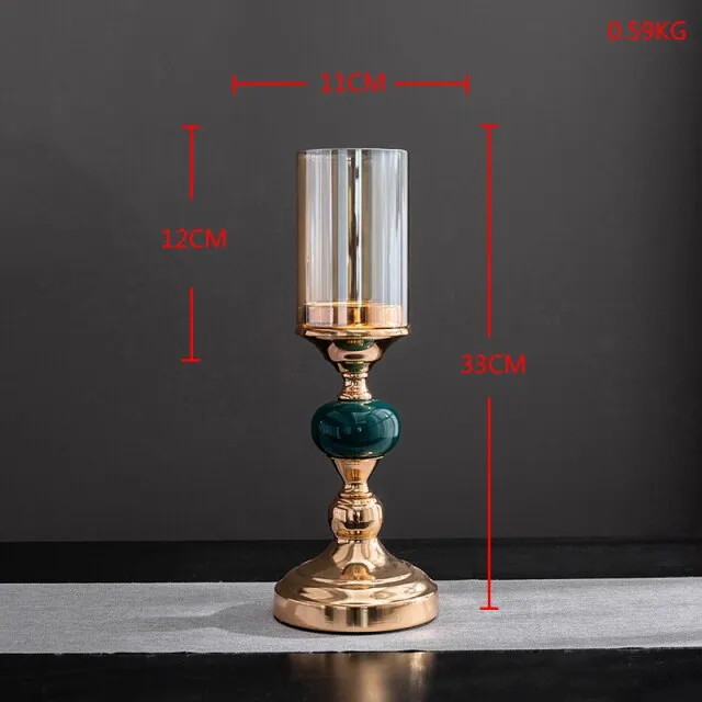 Crystal Candle Holders Candle Lantern Gold Candle Holders Wedding Centerpieces Center Table Candlesticks Parties Home Decor