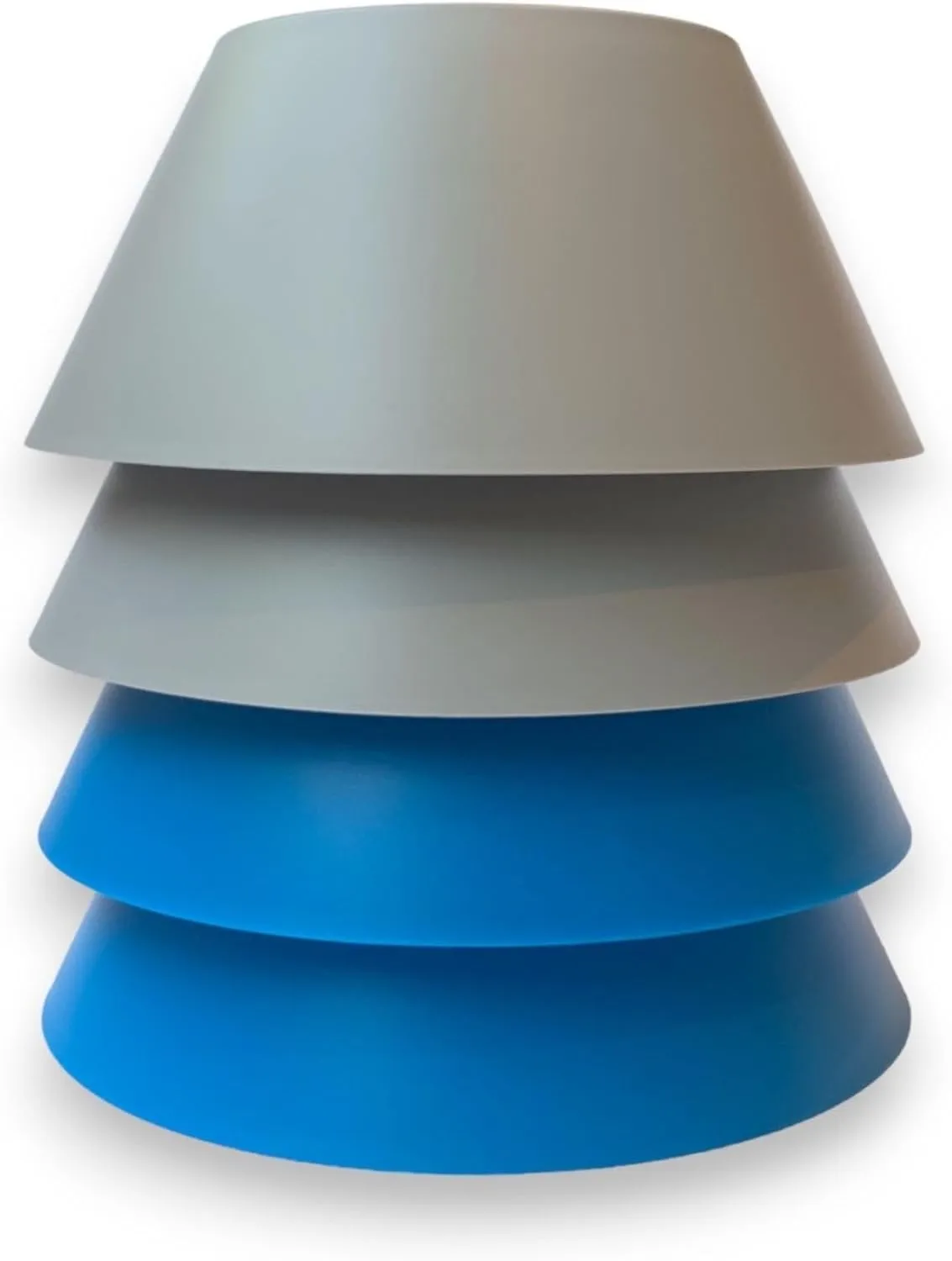 Cup Holders for Boats, RVs, Cars | Beach Cup Holder - Holds Bottles, cans, Cups | Perfect at Beaches, Retirement Homes, Picnics, Boats | Gray and Blue (Blueberry Blue/Nobel Gray- 4pack)