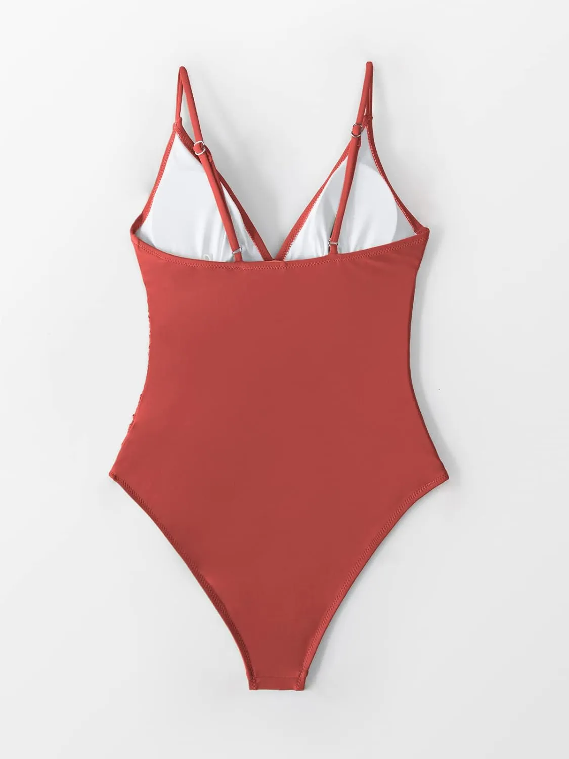 CUPSHE Women's One Piece Swimsuit Tummy Control V Neck Bathing Suits