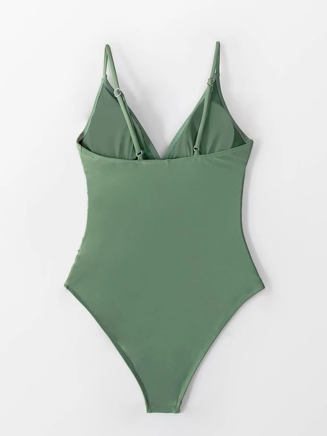 CUPSHE Women's One Piece Swimsuit Tummy Control V Neck Bathing Suits