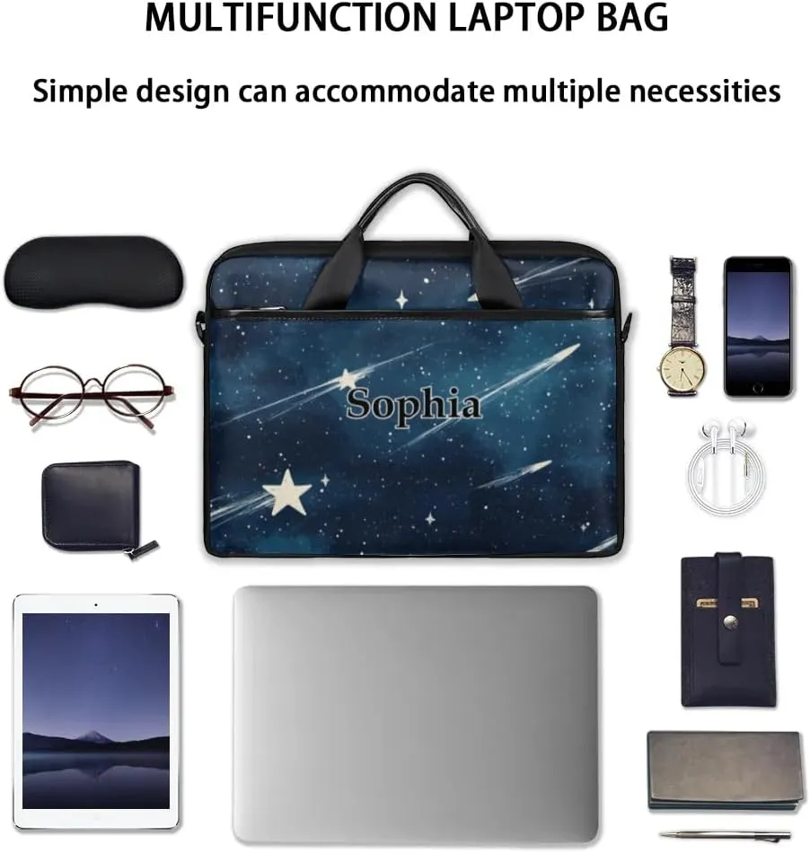 Custom-Laptop-Bag for-Adults Personalized Laptop-Shoulder-Bag with-Name Computer-Bag Meteor Work-Bag