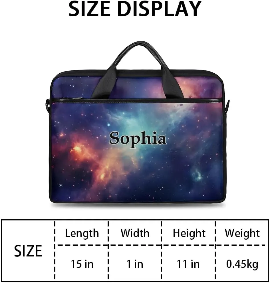 Custom-Laptop-Bag for-Adults Personalized Laptop-Shoulder-Bag with-Name Computer-Bag Meteor Work-Bag