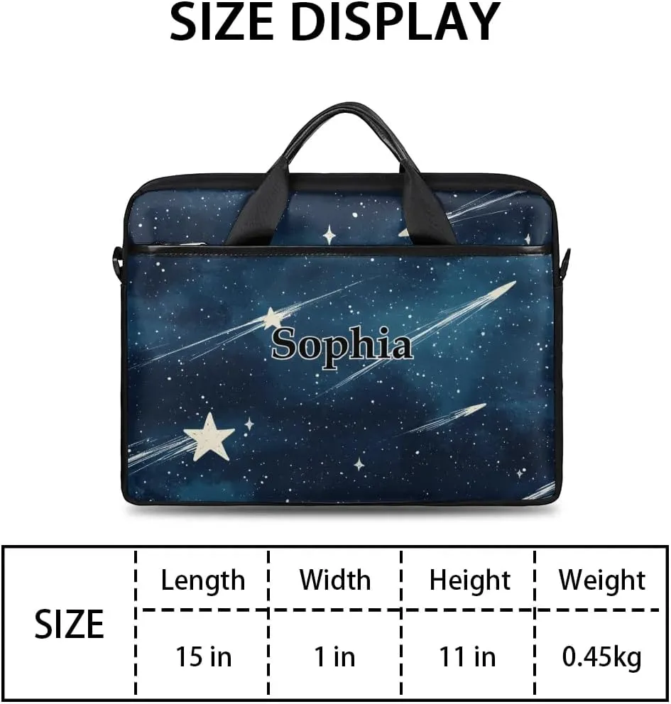 Custom-Laptop-Bag for-Adults Personalized Laptop-Shoulder-Bag with-Name Computer-Bag Meteor Work-Bag