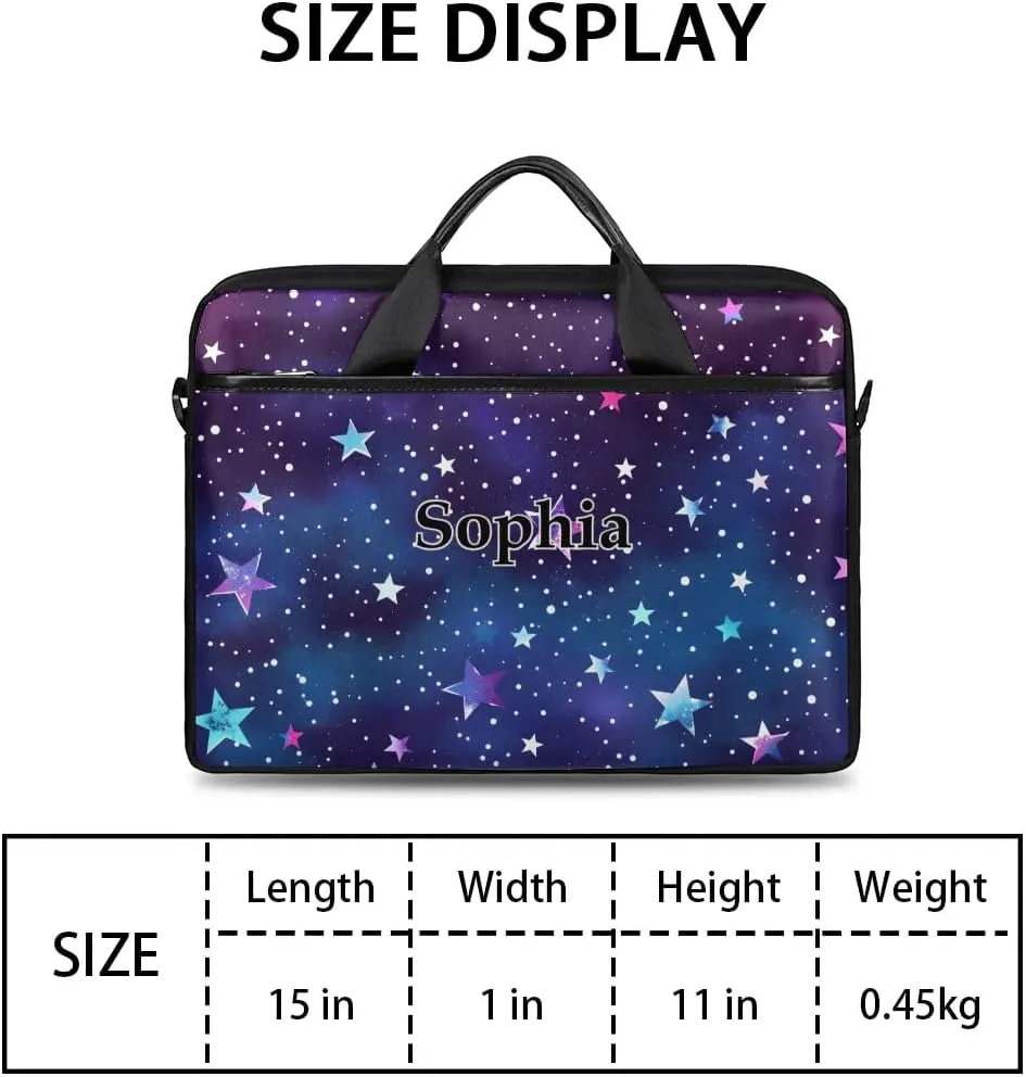 Custom-Laptop-Bag for-Adults Personalized Laptop-Shoulder-Bag with-Name Computer-Bag Meteor Work-Bag