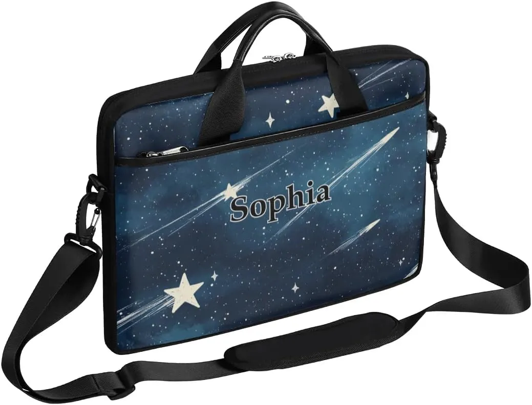Custom-Laptop-Bag for-Adults Personalized Laptop-Shoulder-Bag with-Name Computer-Bag Meteor Work-Bag