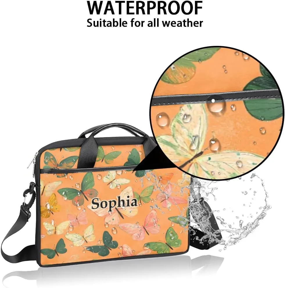 Custom-Laptop-Bag for-Adults Personalized Laptop-Shoulder-Bag with Name Computer-Bag Unicorn Work Bag