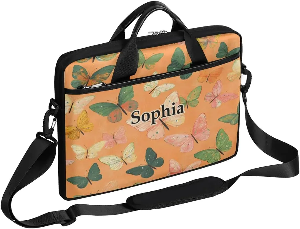 Custom-Laptop-Bag for-Adults Personalized Laptop-Shoulder-Bag with Name Computer-Bag Unicorn Work Bag