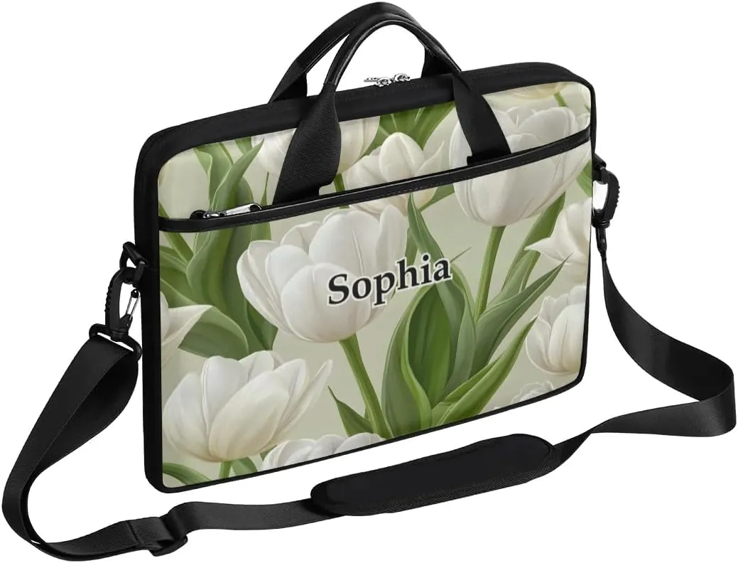 Custom-Laptop-Bag for-Adults Personalized Laptop-Shoulder-Bag with Name Computer-Bag Unicorn Work Bag
