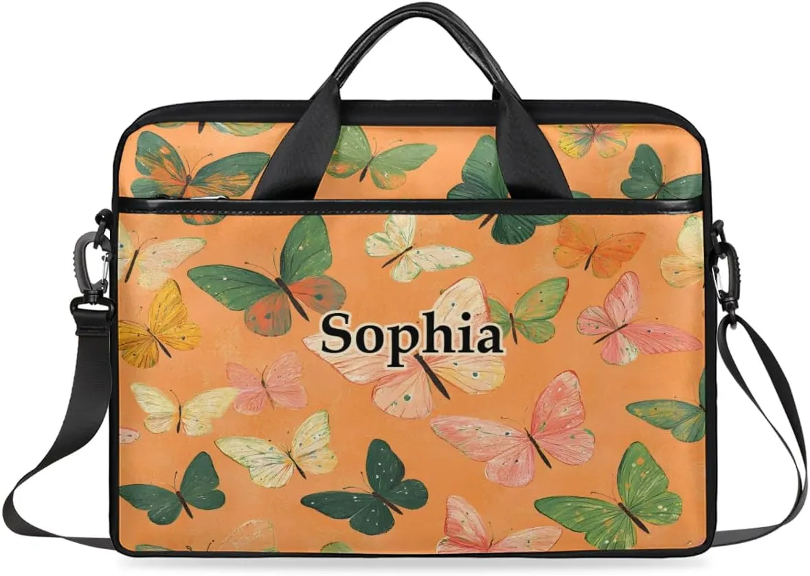 Custom-Laptop-Bag for-Adults Personalized Laptop-Shoulder-Bag with Name Computer-Bag Unicorn Work Bag