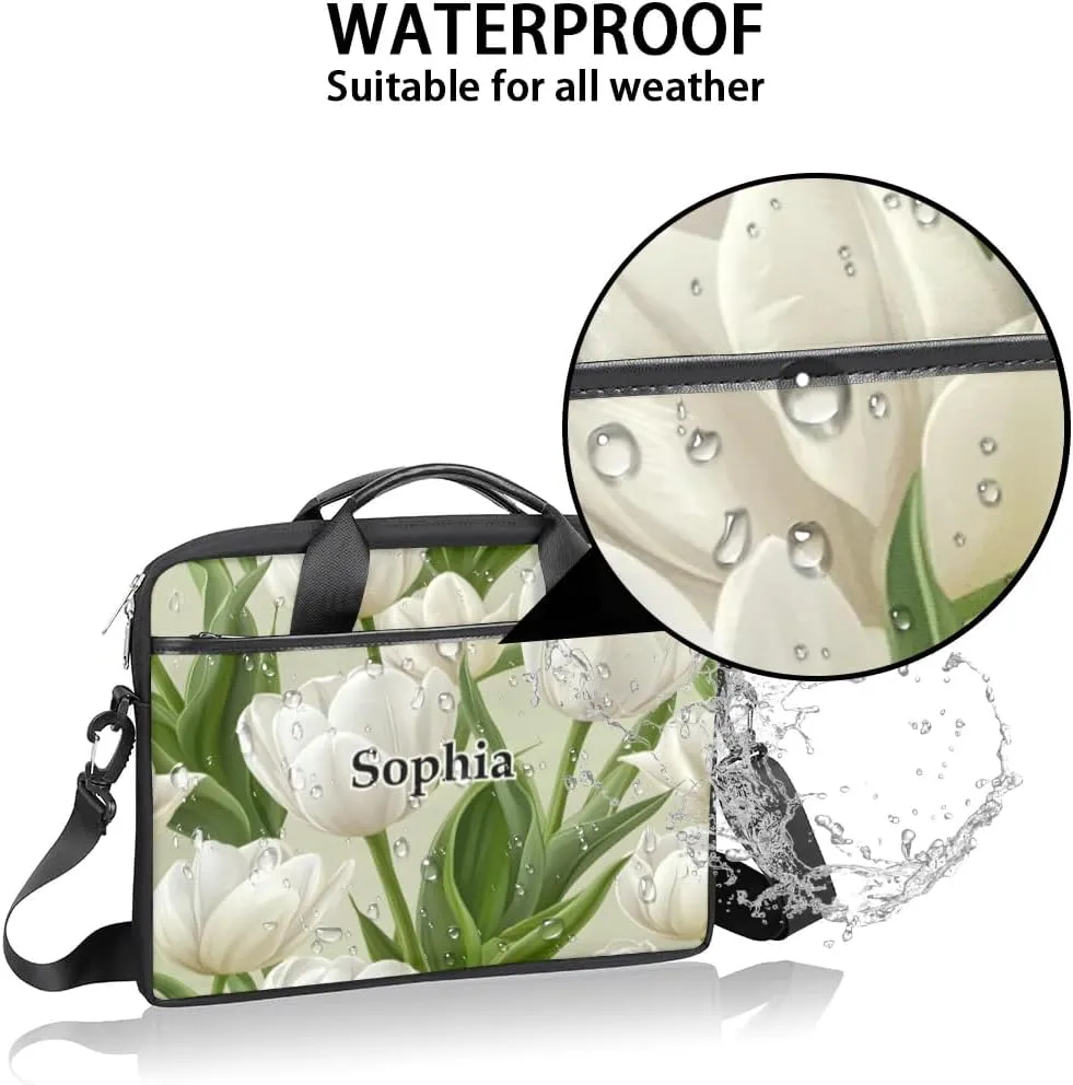 Custom-Laptop-Bag for-Adults Personalized Laptop-Shoulder-Bag with Name Computer-Bag Unicorn Work Bag