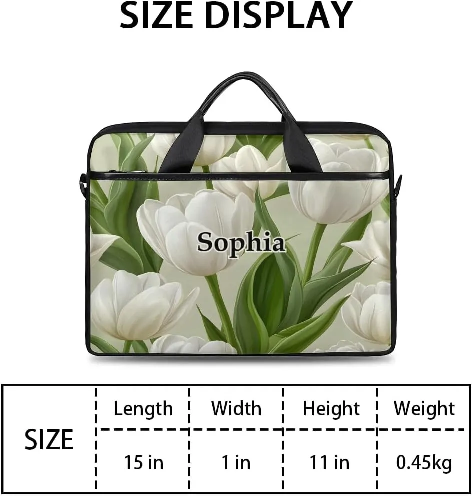 Custom-Laptop-Bag for-Adults Personalized Laptop-Shoulder-Bag with Name Computer-Bag Unicorn Work Bag