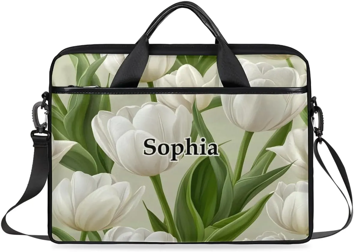 Custom-Laptop-Bag for-Adults Personalized Laptop-Shoulder-Bag with Name Computer-Bag Unicorn Work Bag