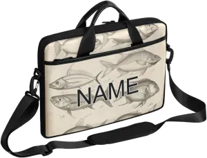 Custom Laptop Bag with Name Personalized 15 Inch Shoulder Computer Bag
